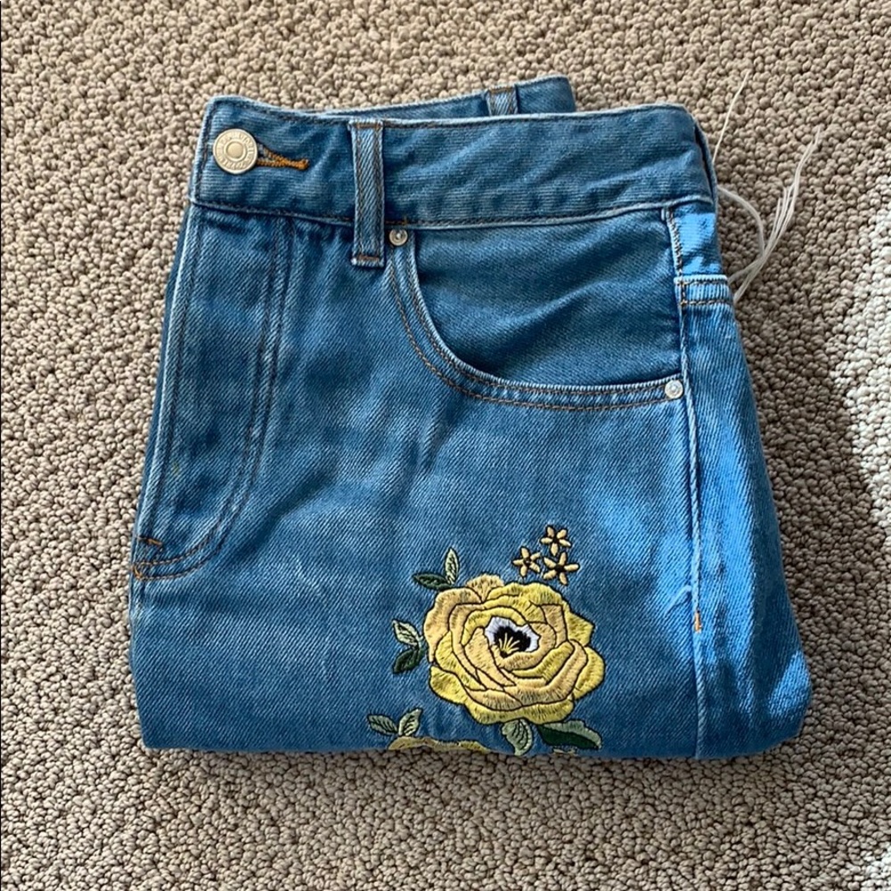 Forever 21 Flowered Mini Skirt